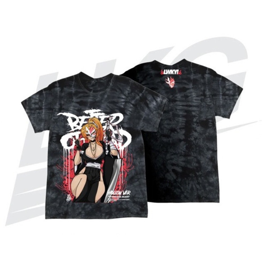 Lowkey Geeks "SHINIGAMI AKARI" HOLLOW VER. Tie Dye Tee